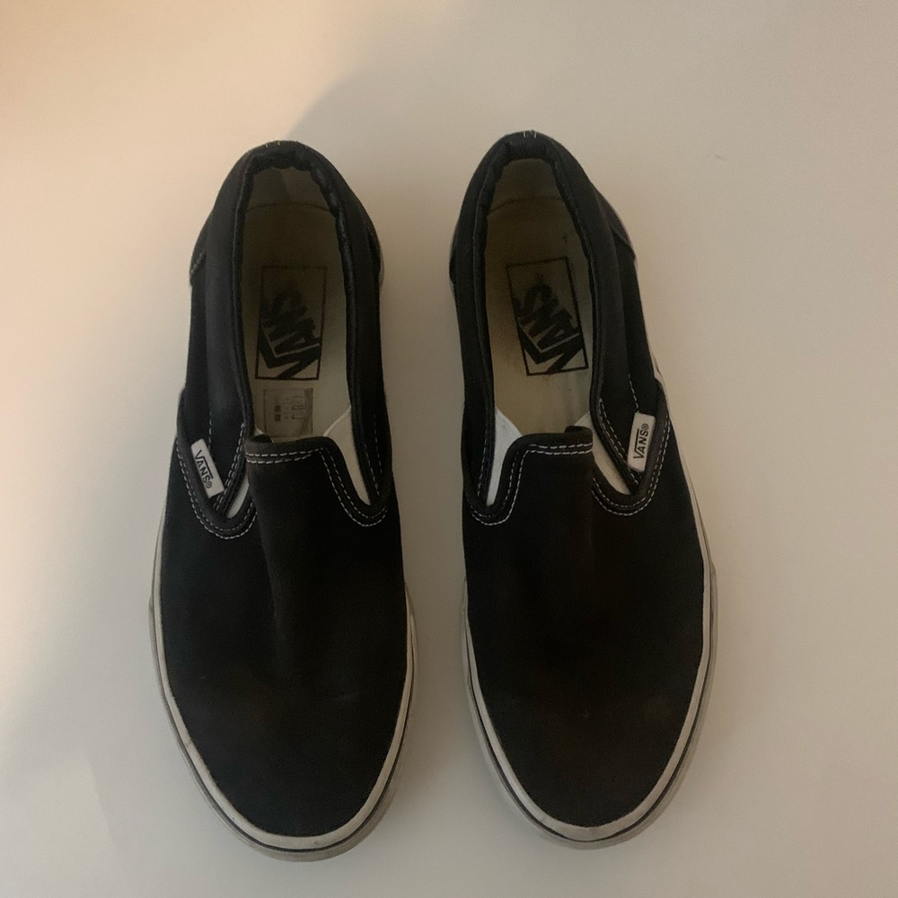 Black Slip On Vans
